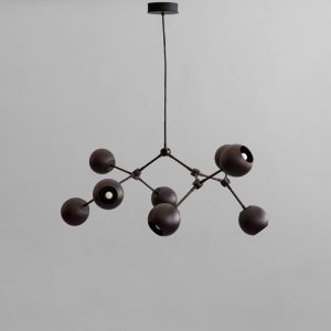 Candelabru Drop Globe Mini Burned Black