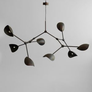 Candelabru Stingray Grande Burned Black