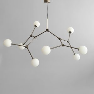 Candelabru Drop Bulp Grande Grey