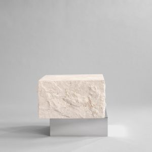 Masa cafea Temple Low Chrome Limestone