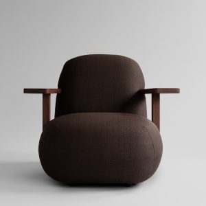 Fotoliu cu brate Toe Classic Brown Oak Dark Brown